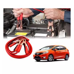 Auto Pearl 1.83 m (6 Ft) 500 A Heavy Duty Anti Tangle Battery Jumper Booster Cables for Honda Jazz 2015 (Pack of 2)-image-42