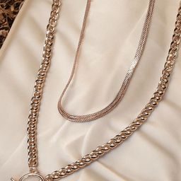 DressBerry Gold-Plated Layered Necklace-13