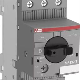ABB MS132-T Series 1.6-2.5 Amp 1 HP Single Phase Manual Motor Starter, MS132-2.5T-8