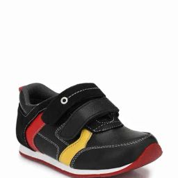 Tuskey Kids Black Leather Sneakers-image-10
