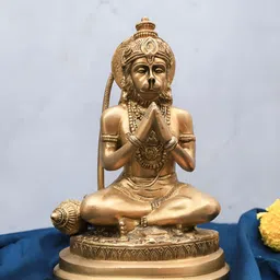 The Advitya Gold-Toned Hanuman Religious Idol Showpiece-picture-3