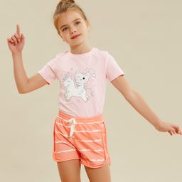 Kookie Kids Shorts With Drawstring - Orange-picture-26