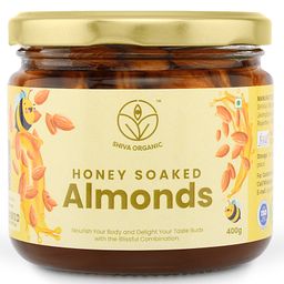 Shiva Organic Crunchy, Rich in Protein, Magnesium, Phosphorus, and Dietary Fibre I Energy Booster (Honey Soaked Almonds, 400 g)-image-53