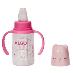 Adore ALGO Jr. Baby Silicon Soft Spout Sipper with Twin Handle- 125ml- Pink-33