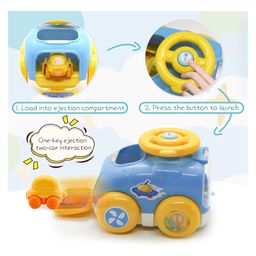 ADKD Galaxy Car Launcher Educational Ejection Shooting Toy with 2 car -Multicolor image 2