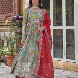 Tilton Embroidered Fit & Flare Maxi Dress-image-32