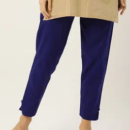 Ms.Lingies Women Relaxed Fit Pure Cotton Trousers-image-70