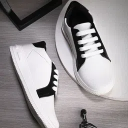 STEFENS Boys Textured Mid-Top Lace-Ups Sneakers-30