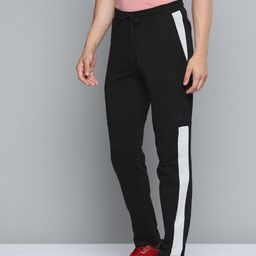Alcis Men Black Solid Slim Fit Track Pants-image-58