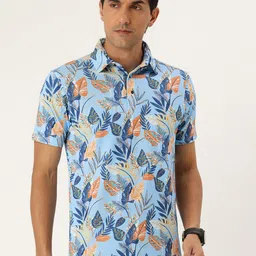 FIFTY TWO Tropical Printed Polo Collar T-shirt-picture-45