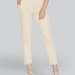LYRA Women Beige Smart Solid Trouser-image-60