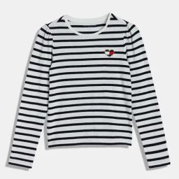 Tommy Hilfiger Milky Way Striped Regular Fit T-Shirt-picture-36