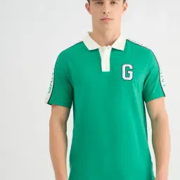 Gant Mens Green Polo Collar Short Sleeve Brand Logo T-Shirt-picture-27