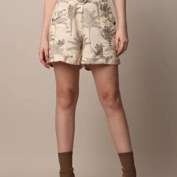Only Beige Printed Shorts-picture-21