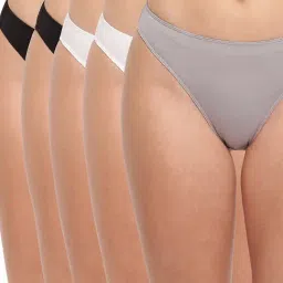 BASIICS by La Intimo Multicolor Bikini Panty (Pack Of 5)-image-28