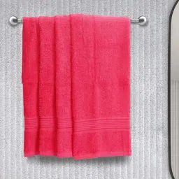 LORENA 100% Cotton Super-Soft Terry Towels -4pc Hand Towel (d`ross) solid-pink-10