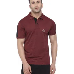Chkokko Maroon Regular Fit Polo T-Shirt-image-25