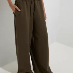 Studiofit by Westside Olive Wide-Leg High-Rise Track Pants-image-41