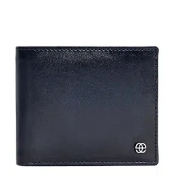 Eske Navy Leather Bi-Fold Wallet for Men-picture-23