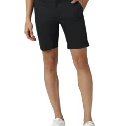 Peter England Black Slim Fit Shorts-picture-13