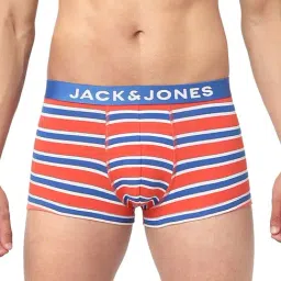 Jack & Jones Orange & Blue Striped Trunks-picture-28