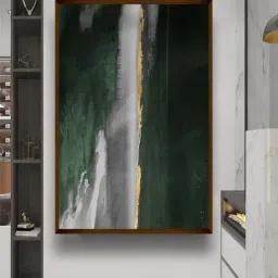 The Art House Abstract Multicolor Canvas Wall Painting-43