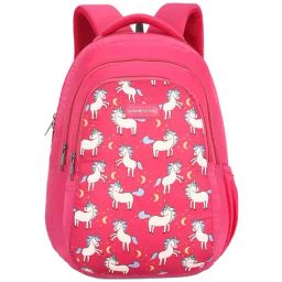 Lavie Sport Unicorn Grace 26L Printed School Backpack for Girls (Magenta)-90
