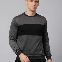 Dennis Lingo Multi Regular Fit Colour Block Sweatshirts-3