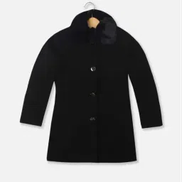 Allen Solly Girls Black Solid Full Sleeves Jacket-image-48