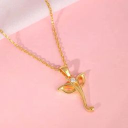 GIVA 925 Sterling Silver Golden Pendant for Women-image-4