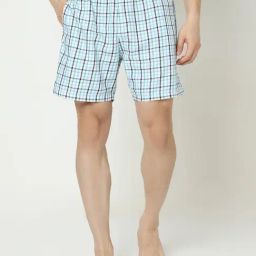 UnderJeans by Spykar Multicolor Check Cotton Boxers-picture-21