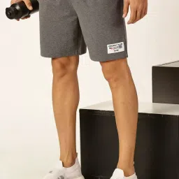 Thomas Scott Charcoal Melange Regular Fit Shorts image 5