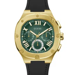 GUESS Men Textured Dial & Silicon Straps Analogue Watch GW0571G3-57