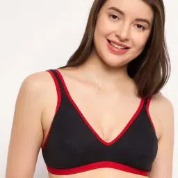 Clovia Dark Grey Full Coverage Non-Padded Bra-picture-41