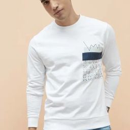 Fame Forever By Lifestyle White Cotton Regular Fit Printed Sweatshirt-picture-12