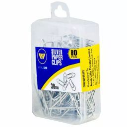 Worldone 30 mm Silver Color U Clip for Attaching Papers, WPS030S (Pack of 80)-23