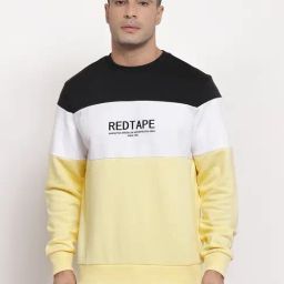 Red Tape Multi-Color Regular Fit Colorblock Sweatshirt-12