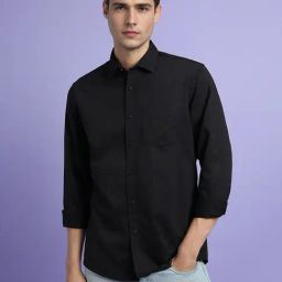 Forever 21 Black Cotton Regular Fit Shirt-image-41