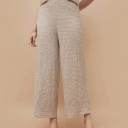 Code By Lifestyle Light Beige Regular Fit Trousers-picture-11