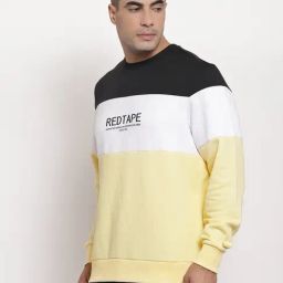 Red Tape Multi-Color Regular Fit Colorblock Sweatshirt image 3