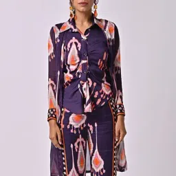 The Missy Co. Blue Amaya Cape Shirt-image-29