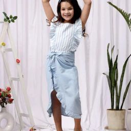 NEUDIS Kids Blue Girls Coord Set-image-92