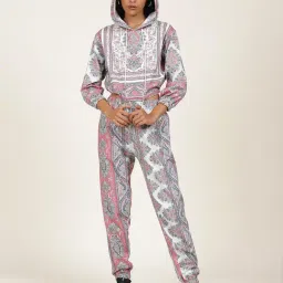 Label Ritu Kumar Ecru Printed Sweatshirt With Joggers image 4