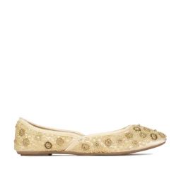 Bata Women's PEACH E 23 Gold Flat Ballets-image-15