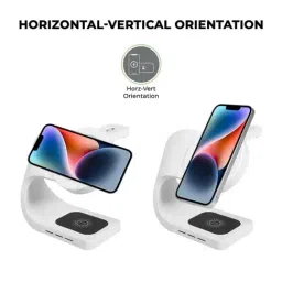 Ultraprolink UM1006ZW Vylis Curve 20W 4-in-1 Mag-Safe Charging Dock with PD Charger (White) image 4