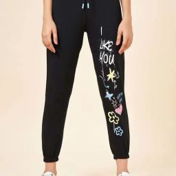 Coolsters by Pantaloons Kids Jet Black Cotton Printed Joggers-picture-38
