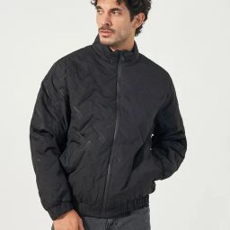 Styli Black Polyester Regular fit Solid Jacket-picture-39
