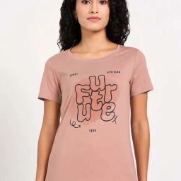 Ajile by Pantaloons Pink Printed T-Shirt-picture-44