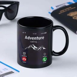 FNP Black Ceramic Adventure Calling Mug (325ml)-image-47