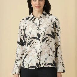 Allen Solly Beige Regular Fit Printed Shirt-picture-28